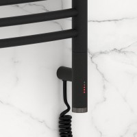 Полотенцесушитель электрический Сунержа Богема 3.1 15-6003-6040 70x45 см, подключение справа, темный титан муар, лесенка