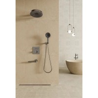 Душевая система встраиваемая с термостатом Bronze de Luxe OMG! 1011GM, графит