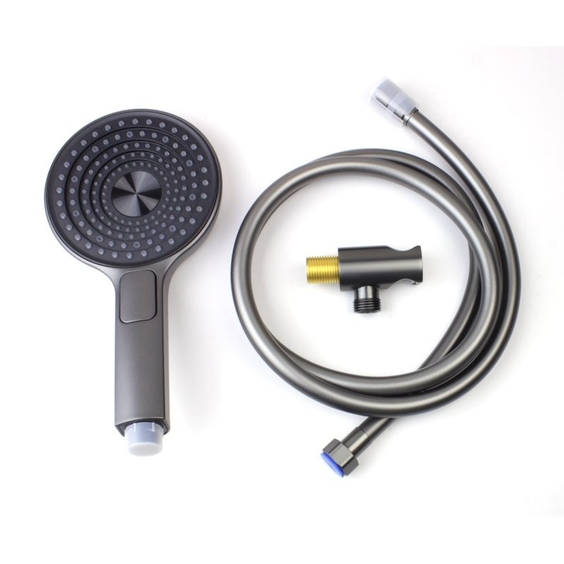 Душевая система встраиваемая с термостатом Bronze de Luxe OMG! 1011GM, графит