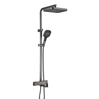 Душевая стойка Rose R1056T оружейная сталь