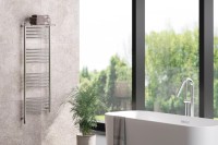 Полотенцесушитель электрический Сунержа Богема 3.1 00-6006-1240 130x45 см, подключение слева, без покрытия, лесенка, с полкой