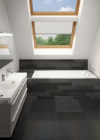 Акриловая ванна Riho Linares R 170x75 см, правая, встраиваемая, белая, на ножках