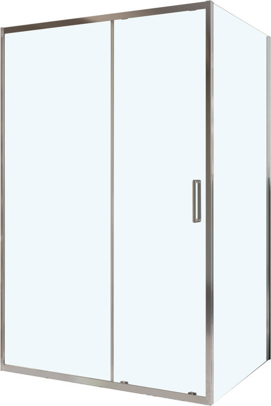 Душевой уголок BelBagno Luce AH-1-130/100-C-Cr профиль хром, стекло прозрачное