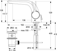 Смеситель для раковины Ideal Standard Melange A4260AA