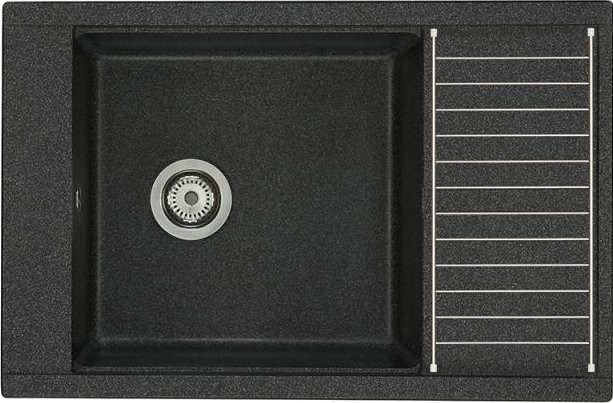Мойка кухонная AQUATON Делия 78 графит