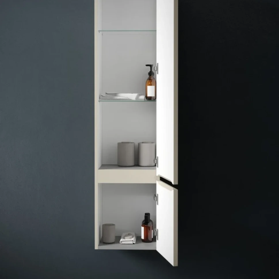 Шкаф пенал для ванной Sancos Very 35 R beige soft