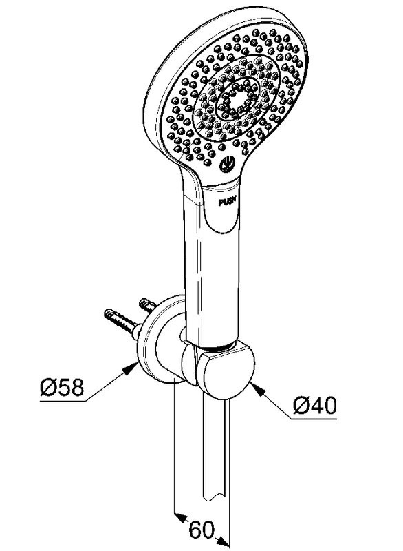 Душевой гарнитур Kludi DIVE X 6995005-00 хром