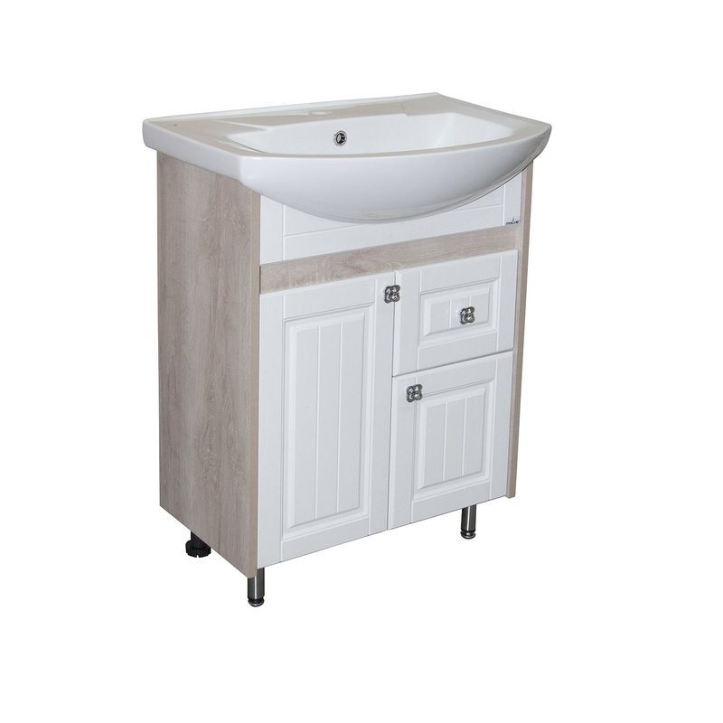 Тумба с раковиной Mixline Версаль 65 белое дерево