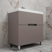 Тумба под раковину без столешницы Style Line Матис 80 напольная, тайп темный