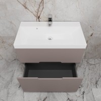 Тумба под раковину без столешницы Style Line Матис 80 напольная, тайп темный