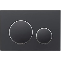 Кнопка смыва для унитаза Veconi Flush V10 FLV10-BC пластик, цвет матовый черный