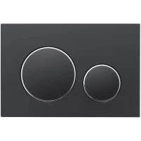 Кнопка смыва для унитаза Veconi Flush V10 FLV10-BC пластик, цвет матовый черный