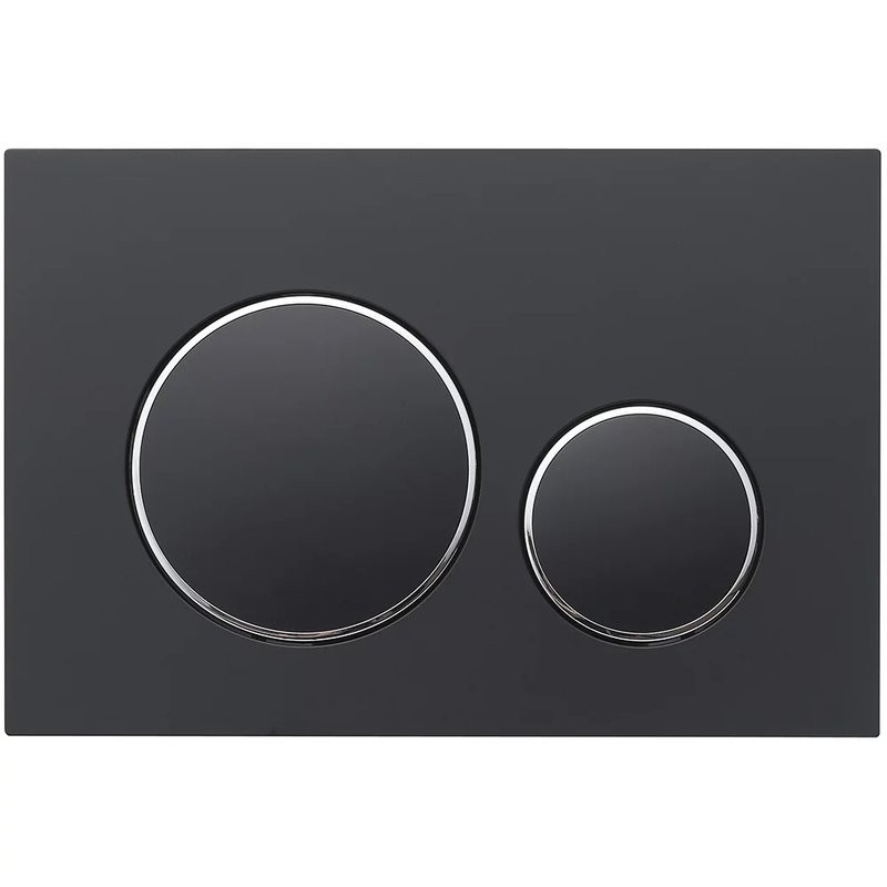 Кнопка смыва для унитаза Veconi Flush V10 FLV10-BC пластик, цвет матовый черный