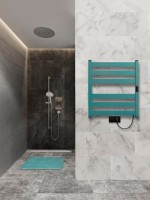 Полотенцесушитель электрический Indigo Oktava Slim 5 LСLOKS5E60-50CLRt бирюзовый