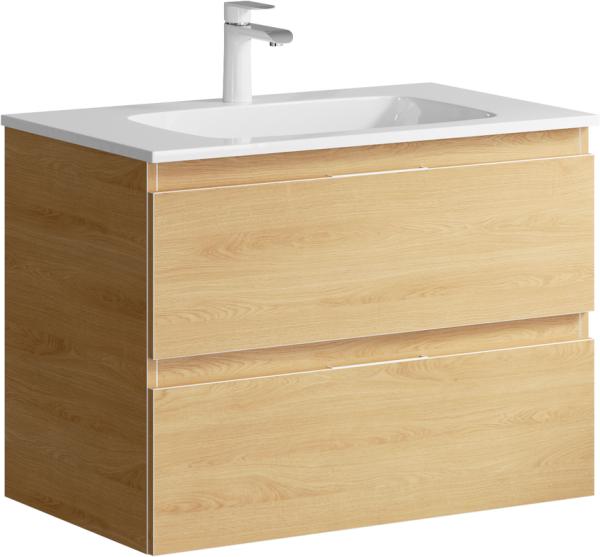 Тумба с раковиной Aqwella 5 stars Accent 75 дуб золотой