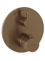 Термостатический смеситель встраиваемый Kludi Nova Fonte 20885N115 С ВНУТРЕННЕЙ ЧАСТЬЮ, брашированная бронза PVD