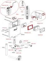 Смывной бачок скрытого монтажа AlcaPlast Basicmodul Slim AM1112 Смывной бачок скрытого монтажа AlcaPlast Basicmodul Slim AM1112