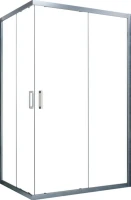 Душевой уголок Vegas Glass ZA-F Novo 110*90 07 10 профиль матовый хром. стекло сатин
