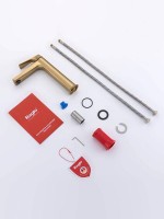 Смеситель для раковины Raglo R07.15.03 золотой сатин Смеситель для раковины Raglo R07.15.03 золотой сатин