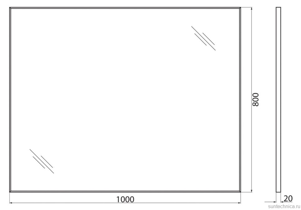 Мебель для ванной комнаты BelBagno Uno 100 подвесная, 2 ящика, матовая темно-серая