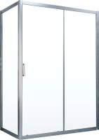 Душевой уголок Vegas Glass ZP+ZPV NOVO 120*80 07 01 профиль матовый хром, стекло прозрачное