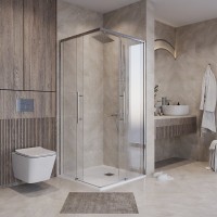 Душевой уголок Niagara Nova NG-6629-34 90x90, профиль хром, стекло прозрачное