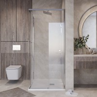 Душевой уголок Niagara Nova NG-6629-34 90x90, профиль хром, стекло прозрачное