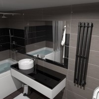Полотенцесушитель электрический Маргроид Inaro профильный 120х18 R черный матовый