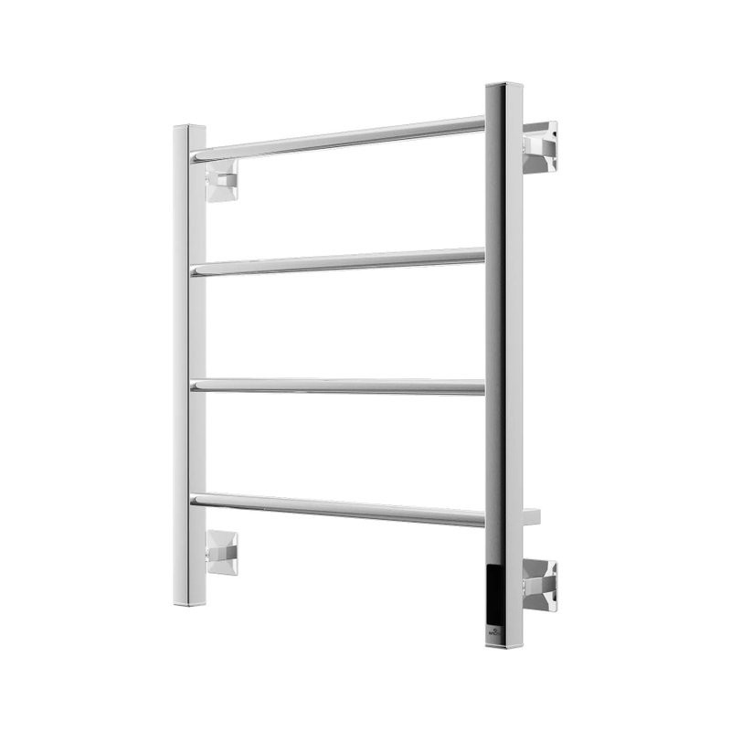 Полотенцесушитель электрический Grota Simple K 530х600 NP EL 60x55 см, подключение справа, слева, скрытое подключение справа, глянцевый хром, лесенка
