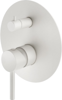 Встраиваемый смеситель для душа и ванны Plumberia Selection Ixo XO1901BO С ВНУТРЕННЕЙ ЧАСТЬЮ, матовый белый
