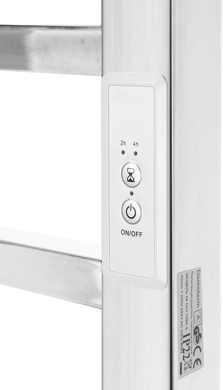 Полотенцесушитель электрический Domoterm Квадро DMT 109-S П8 50x70, хром, R