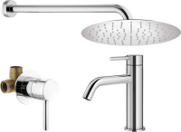 Комплект для ванной Plumberia Selection Ixo KITXO01CR53 С ВНУТРЕННЕЙ ЧАСТЬЮ, хром Комплект для ванной Plumberia Selection Ixo KITXO01CR53 С ВНУТРЕННЕЙ ЧАСТЬЮ, хром