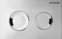 Комплект Инсталляция BETTOSERB Sava Fix Slim 40006456 + Кнопка Cool 40006469 цвет глянцевый хром