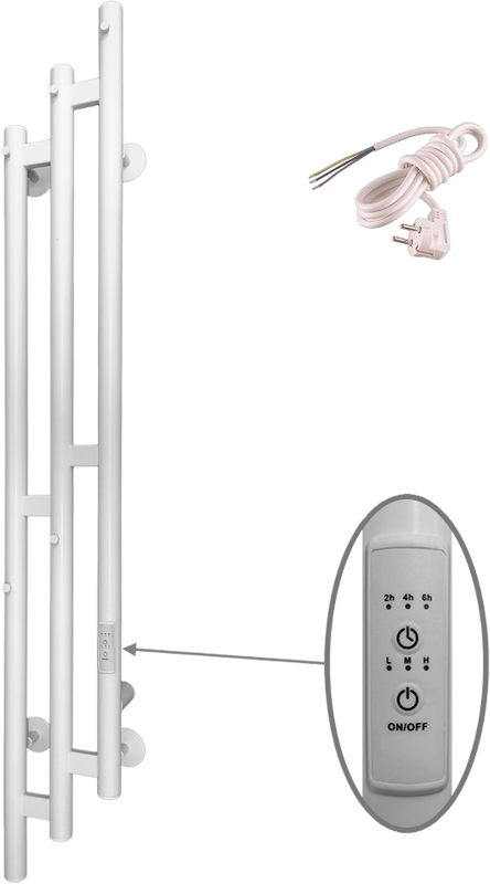 Полотенцесушитель электрический Altasan Бриз 120х17 белый матовый