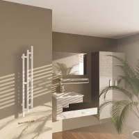 Полотенцесушитель электрический Altasan Бриз 120х17 белый матовый