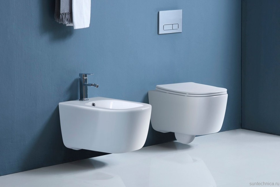 Биде подвесное AQUATEK Лугано AQ1002-00 белое