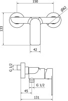 Смеситель для душа Cezares Furore FURORE-DM-01-Cr