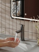 Смеситель для раковины Agger Easy A3102155 оружейная сталь матовая Смеситель для раковины Agger Easy A3102155 оружейная сталь матовая