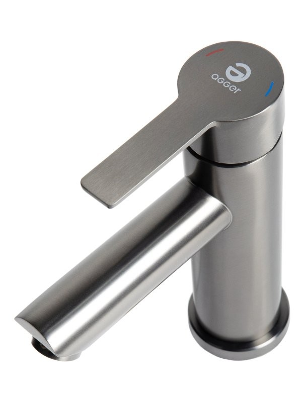 Смеситель для раковины Agger Easy A3102155 оружейная сталь матовая