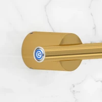 Полотенцесушитель электрический Сунержа Идиллия Master 1000 5x110 см, скрытое подключение, золото, I-образный