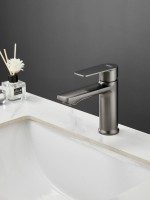 Смеситель для раковины Haiba HB10719-3 оружейная сталь Смеситель для раковины Haiba HB10719-3 оружейная сталь