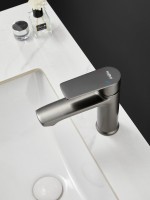 Смеситель для раковины Haiba HB10719-3 оружейная сталь Смеситель для раковины Haiba HB10719-3 оружейная сталь