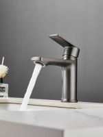 Смеситель для раковины Haiba HB10719-3 оружейная сталь Смеситель для раковины Haiba HB10719-3 оружейная сталь