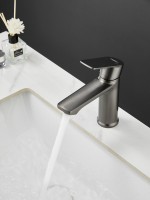 Смеситель для раковины Haiba HB10719-3 оружейная сталь Смеситель для раковины Haiba HB10719-3 оружейная сталь