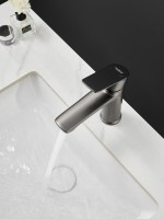 Смеситель для раковины Haiba HB10719-3 оружейная сталь Смеситель для раковины Haiba HB10719-3 оружейная сталь