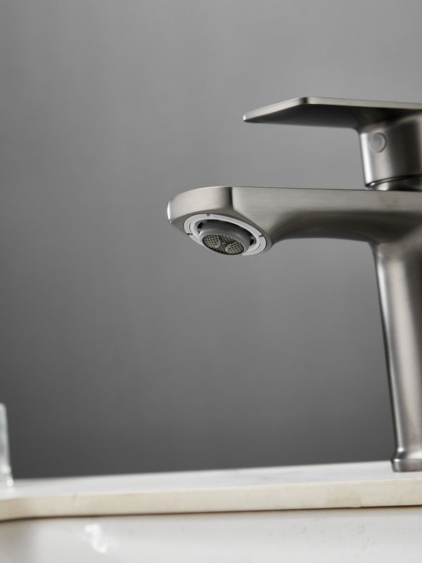 Смеситель для раковины Haiba HB10719-3 оружейная сталь