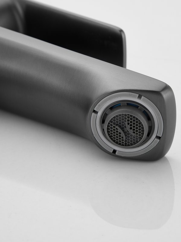 Смеситель для раковины Haiba HB10719-3 оружейная сталь