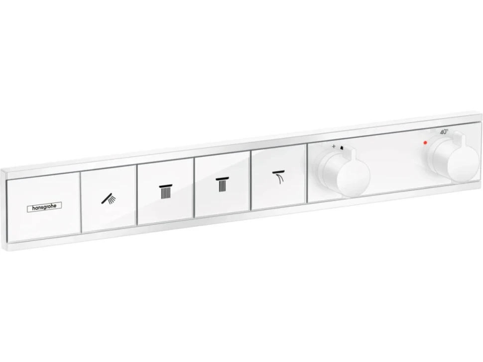 Термостатический смеситель встраиваемый Hansgrohe RainSelect 15382700 для душа, белый матовый
