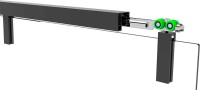 Душевой уголок Black&White Stellar Wind S898 Black-Grey 120х90, профиль черный матовый, стекло тонированное