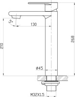 Смеситель для раковины BelBagno Nova NOV LMC IN